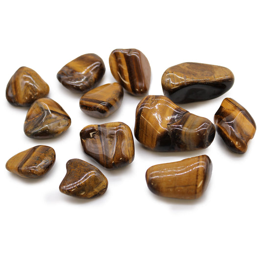 Tigers Eye Golden Medium Tumble Stone