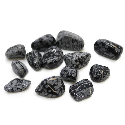 Snowflake Obsidian Medium Tumblestones