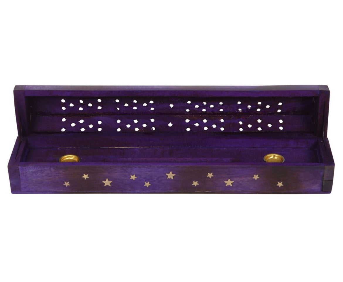 Star Wooden Box Bergamot Incense Set