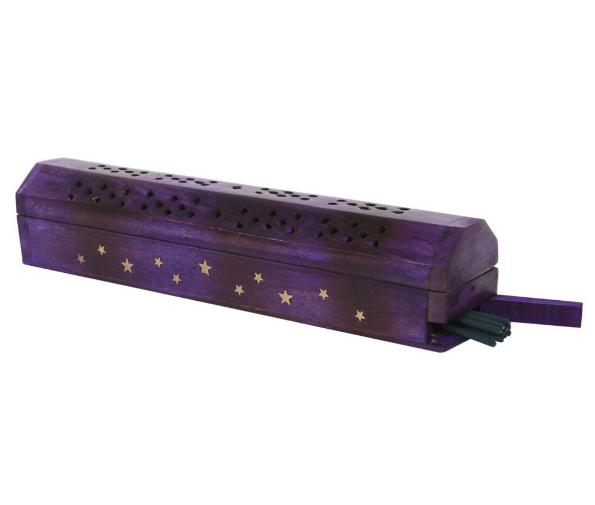 Star Wooden Box Bergamot Incense Set