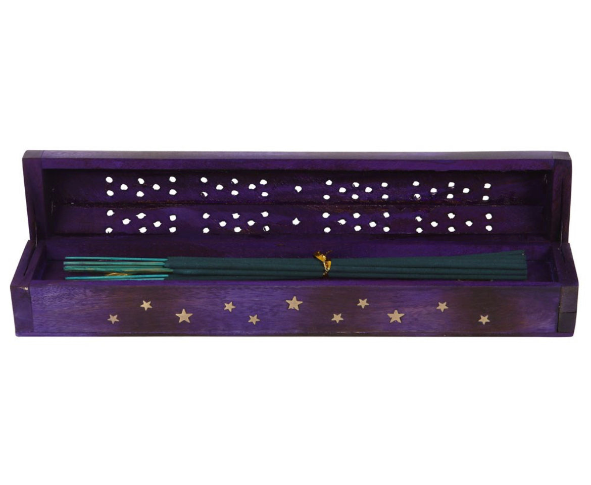 Star Wooden Box Bergamot Incense Set