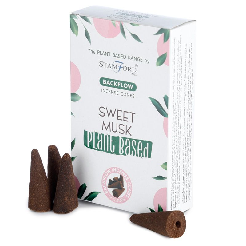 Stamford Plant Based Backflow Incense Cones - Sweet Musk